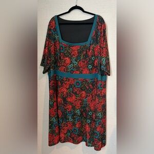 Women’s size 4X Isabel + Alice floral print dress